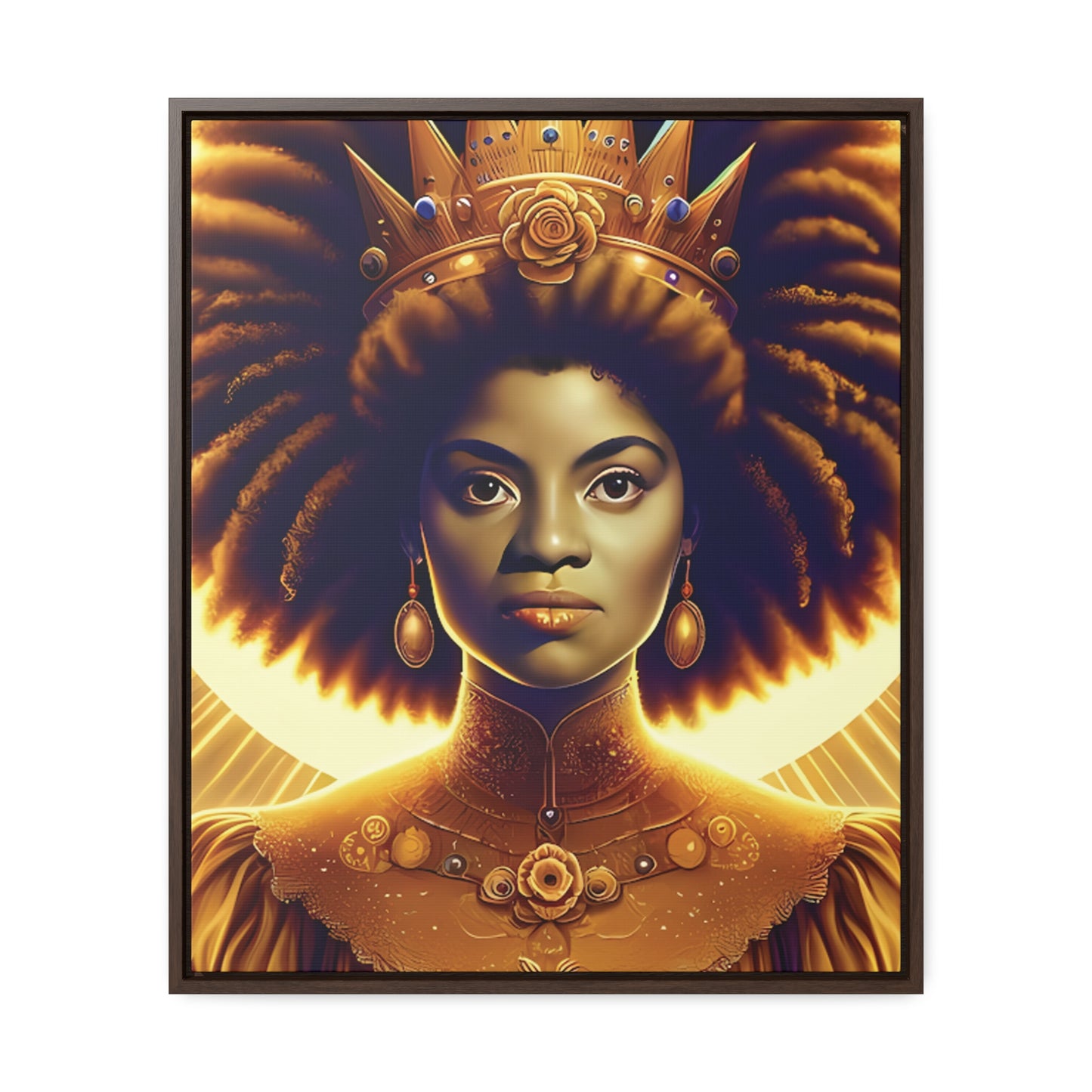 Young Ida B. Wells Afrofuturism Portrait
