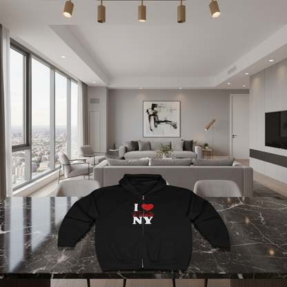 I Love Rochester NY Zip Hoodie