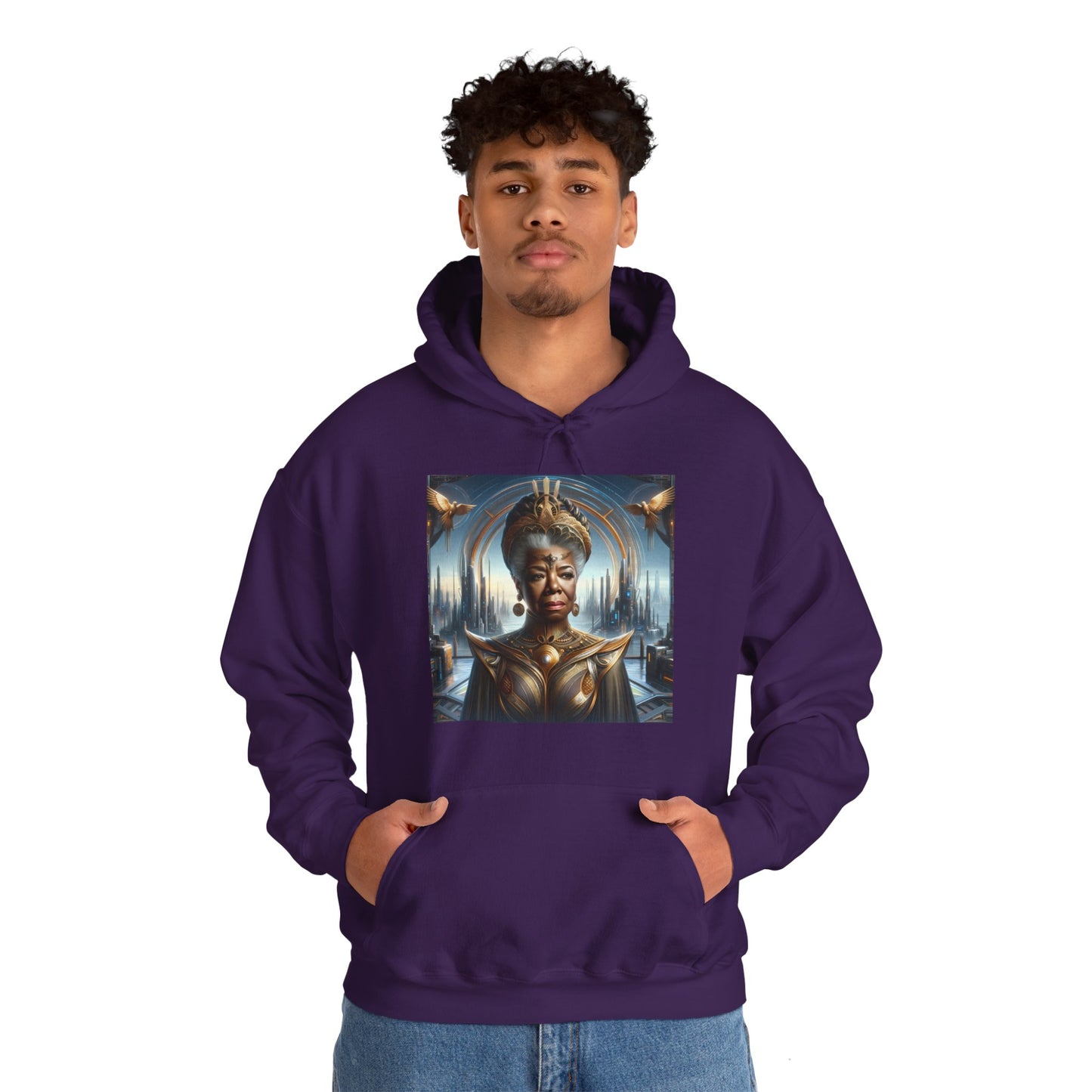 Maya Angelou Afrofuturism Hoodie