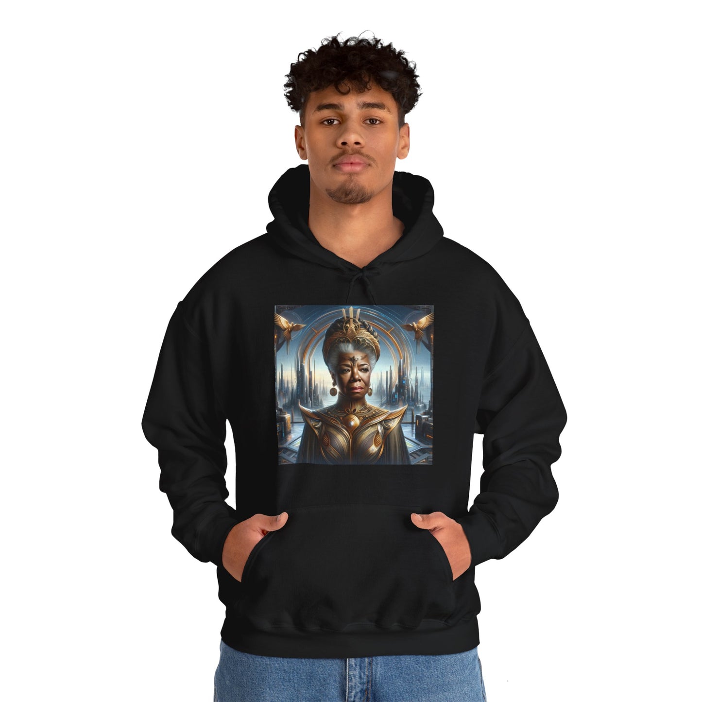 Maya Angelou Afrofuturism Hoodie