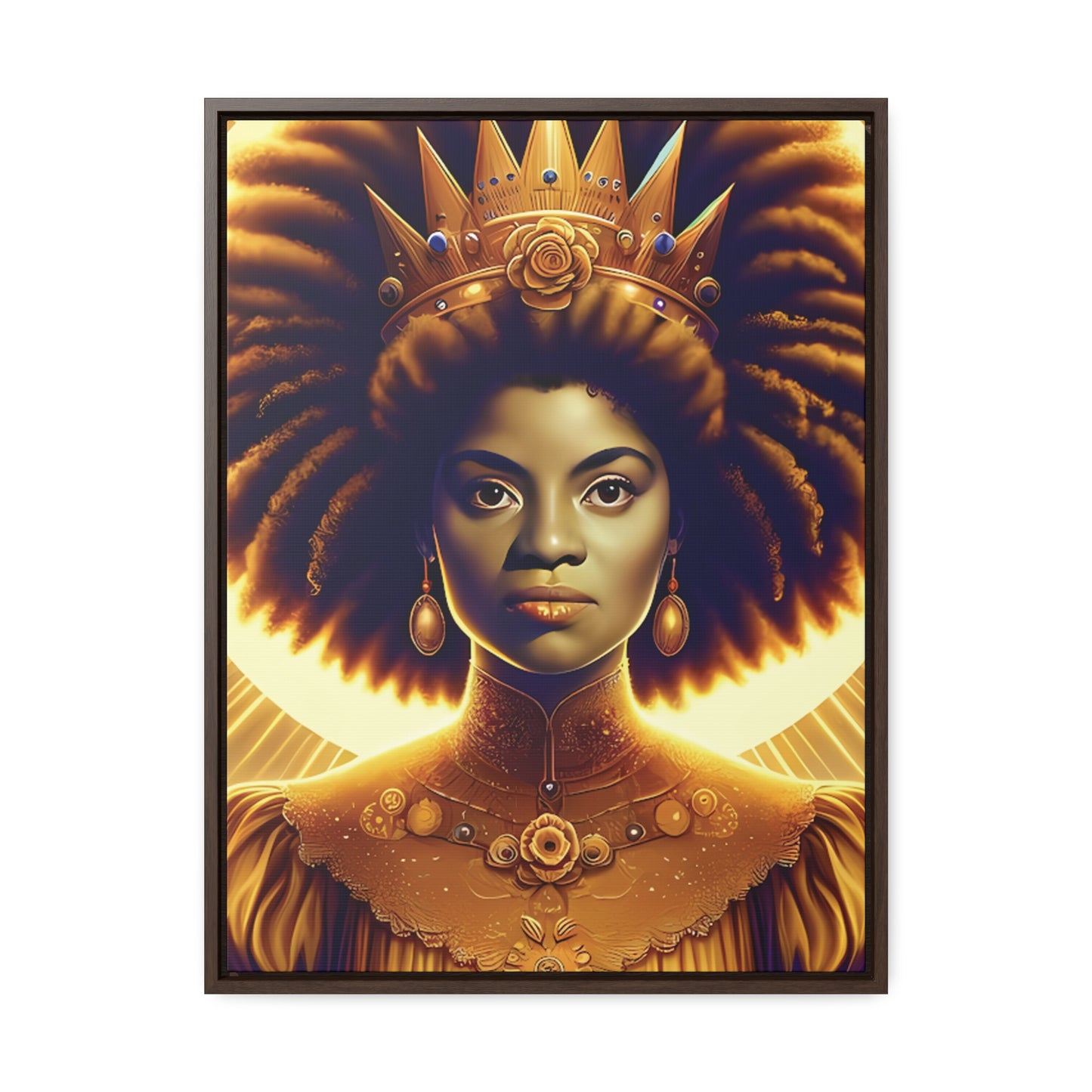 Young Ida B. Wells Afrofuturism Portrait