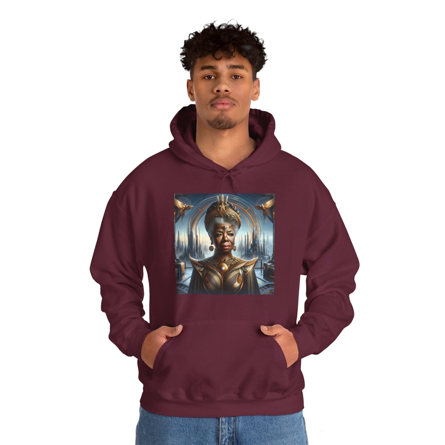 Maya Angelou Afrofuturism Hoodie